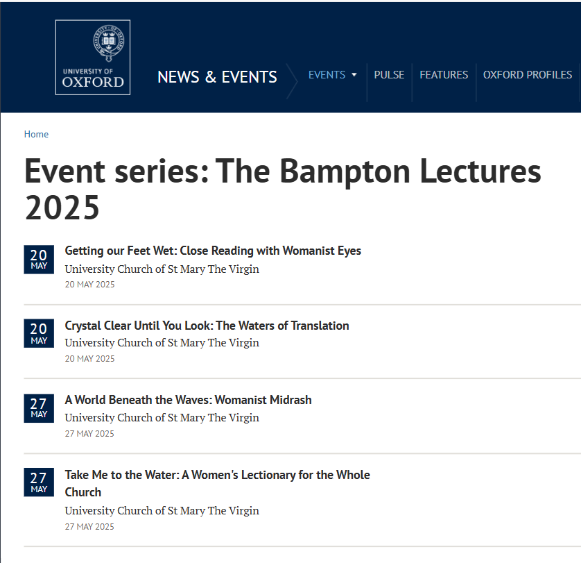 SanjeePerera1's tweet photo. The prestigious #BamptonLectures which has been held at @SMVOxford since 1780, features the extraordinary @WilGafney this year.

Further details can be found here 👇🏽 

https://t.co/KqiiE8r24c https://t.co/if3havtzlz