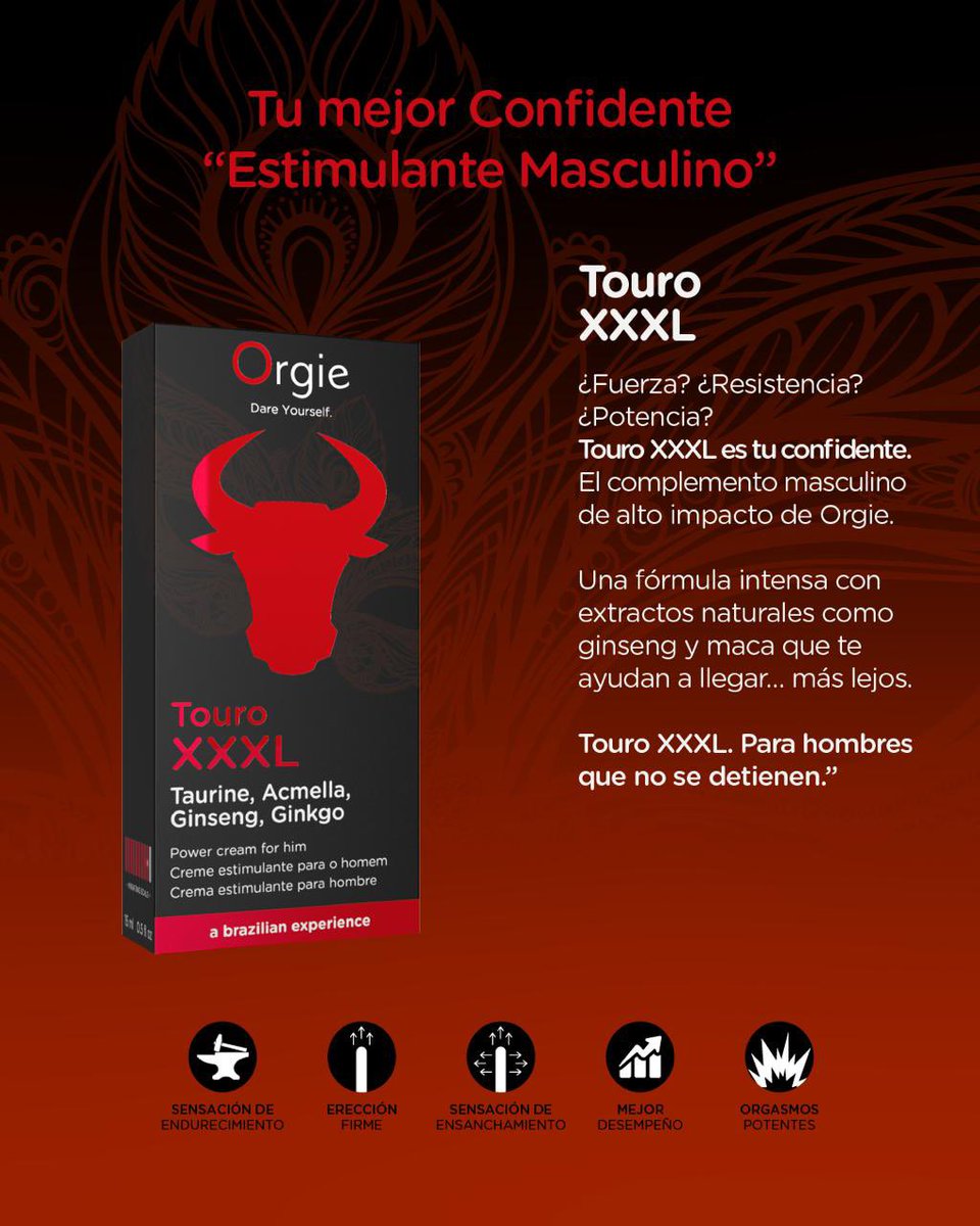 Potencia, firmeza y vibración con Touro XXXL 🐂🔥

👉🏻orgie.com.mx

#orgie #potencializador #vibradoresliquidos #hombre #hombredeaccion