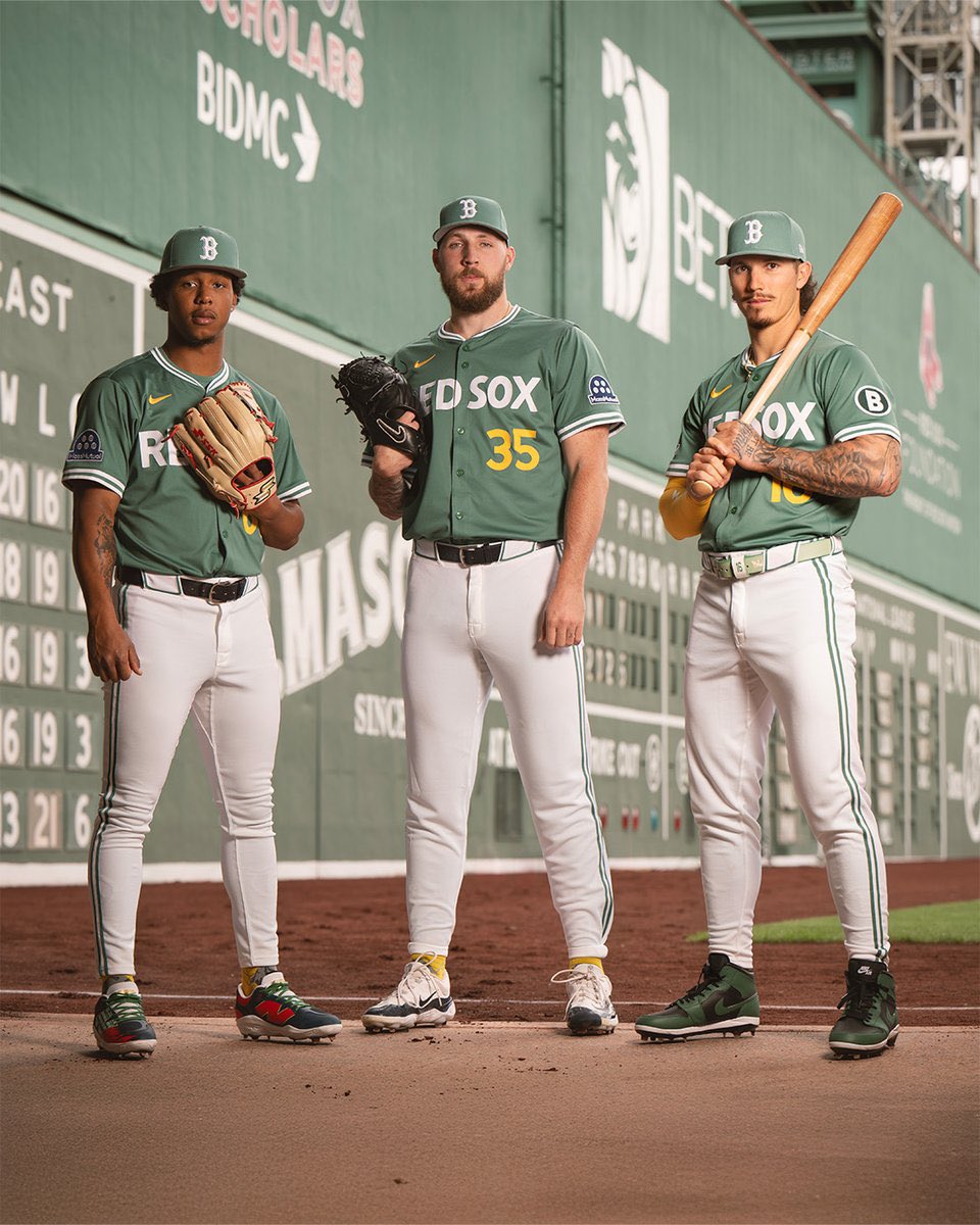 StoolBaseball's tweet photo. The Boston Red Sox have new city connect jerseys 

(Via @RedSox ) https://t.co/3OGDhaqCeN
