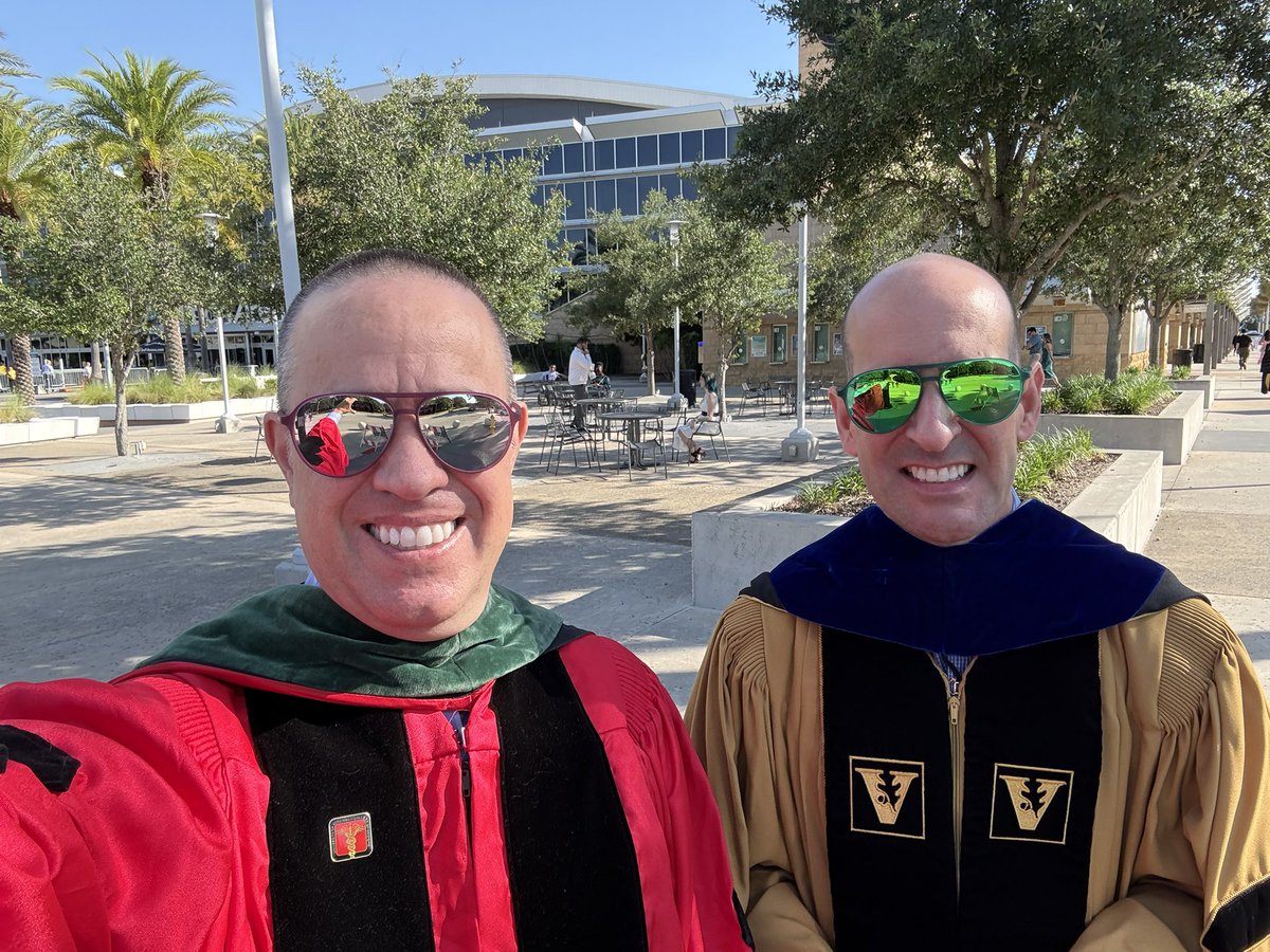 Stevie & Lane (@stevieandlane) on Twitter photo We always enjoy participating in Graduation celebrations! Today it was the <a href="/UCF/">UCF</a> <a href="/UCFMed/">UCF College of Medicine</a> Class of 2025 who became new Physician Knights!
And we always are honored to wear the regalia of our Alma Maters - <a href="/CincyMedicine/">Cincinnati Medicine</a> <a href="/uofcincy/">University of Cincinnati</a> for me, & <a href="/VanderbiltU/">Vanderbilt University</a> <a href="/VUmedicine/">Vanderbilt School of Medicine</a> for <a href="/RLCoffeeJr/">Lane Coffee, PhD, MS 🇺🇸</a>! We always enjoy participating in Graduation celebrations! Today it was the <a href="/UCF/">UCF</a> <a href="/UCFMed/">UCF College of Medicine</a> Class of 2025 who became new Physician Knights!
And we always are honored to wear the regalia of our Alma Maters - <a href="/CincyMedicine/">Cincinnati Medicine</a> <a href="/uofcincy/">University of Cincinnati</a> for me, & <a href="/VanderbiltU/">Vanderbilt University</a> <a href="/VUmedicine/">Vanderbilt School of Medicine</a> for <a href="/RLCoffeeJr/">Lane Coffee, PhD, MS 🇺🇸</a>!