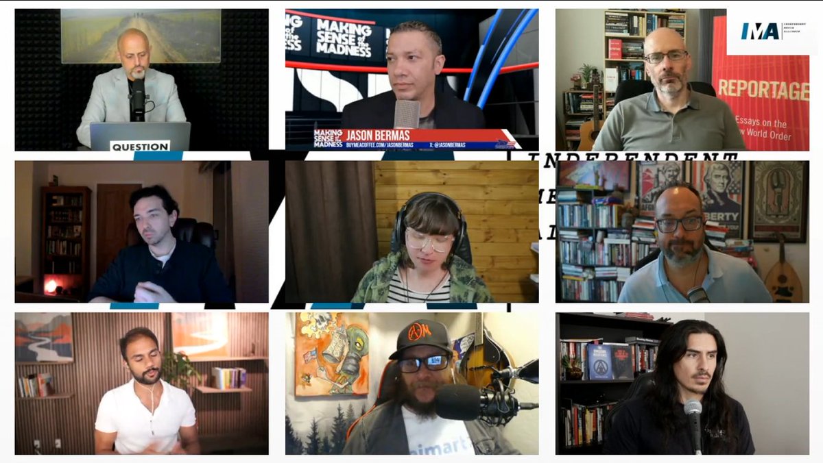 If you missed this megapanel of journalistic heavyweights yesterday, take 2 hours.
x.com/i/broadcasts/1… 
<a href="/TLAVagabond/">The Last American Vagabond</a> <a href="/JasonBermas/">Jason Bermas</a> <a href="/CorbettReport/">Corbett Report Update Service</a> 
<a href="/kit_knightly/">Kit Knightly</a> <a href="/_whitneywebb/">Whitney Webb</a> <a href="/HrvojePM/">Hrvoje Morić 🇭🇷🇺🇸🇲🇽</a> 
<a href="/abovephone/">Above Phone</a> <a href="/SlowNewsDayShow/">Slow News Day</a> <a href="/DBrozeLiveFree/">Derrick Broze</a> 
<a href="/AMwakeup/">AMWakeUp</a> <a href="/Geopolitics_Emp/">Geopolitics & Empire</a> <a href="/OffGuardian0/">OffGuardian</a>
