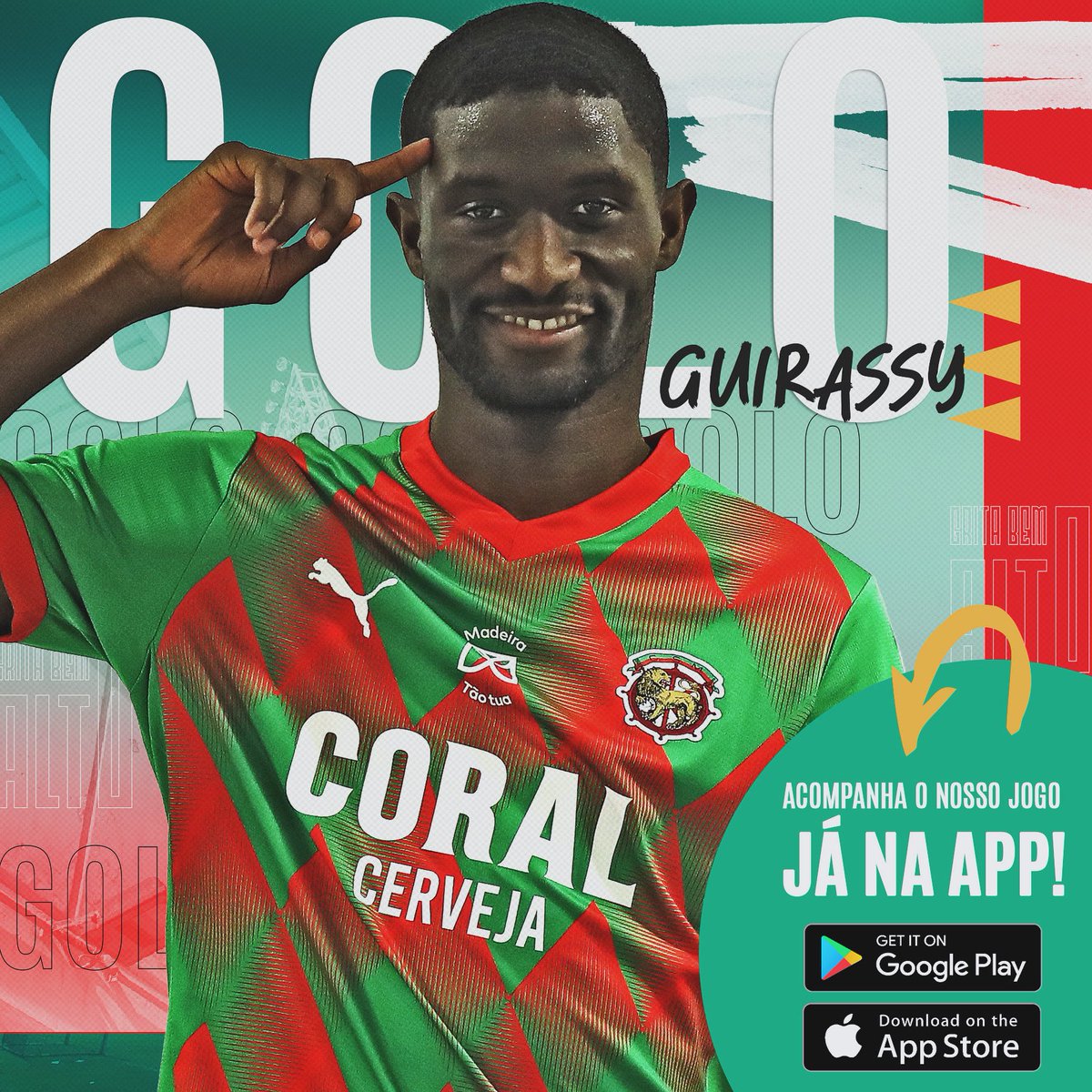 MaritimoMadeira's tweet photo. ⚽ Golooo ⚽ / ⚽ Goalll ⚽ / ⚽ Golll ⚽
#CSMFCV | 1-0 https://t.co/Lx1zzDZbZU
