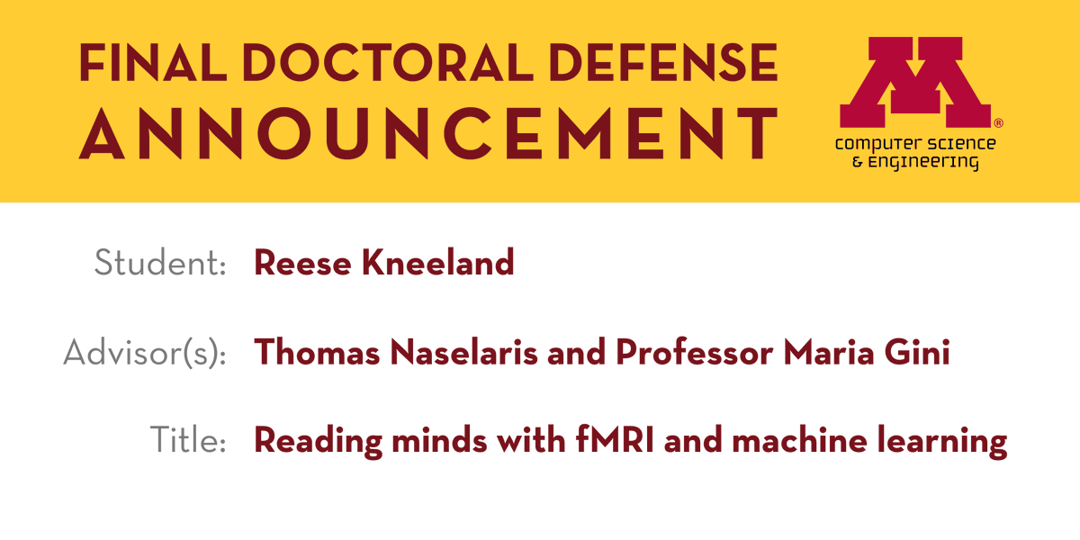 UMN Computer Science & Engineering (@umncomputersci) on Twitter photo Congratulations to <a href="/ReeseKneeland/">Reese Kneeland</a> for defending their dissertation today!
Read the full dissertation here: z.umn.edu/KneelandDisser… Congratulations to <a href="/ReeseKneeland/">Reese Kneeland</a> for defending their dissertation today!
Read the full dissertation here: z.umn.edu/KneelandDisser…