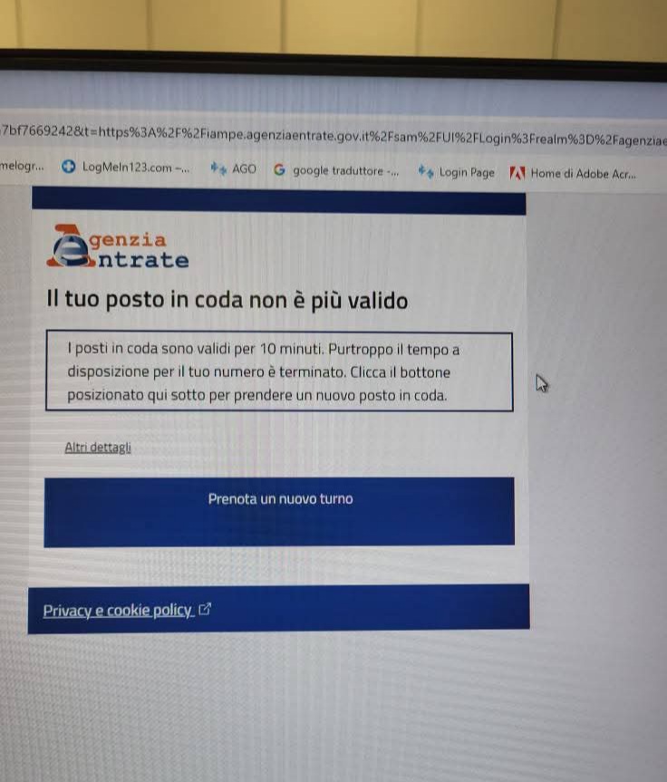 cammyvent's tweet photo. News dall'agenzia delle entrate.
Questi geni hanno creato la coda virtuale.
Cioè, stai li davanti sperando che l'omino vada di corsa e se non stai lì in vigile attesa perdi il posto!!
Non so se ridere, piangere o mandarli tutti a fare in culo.
#agenziaentrate https://t.co/LbOqH91yIi