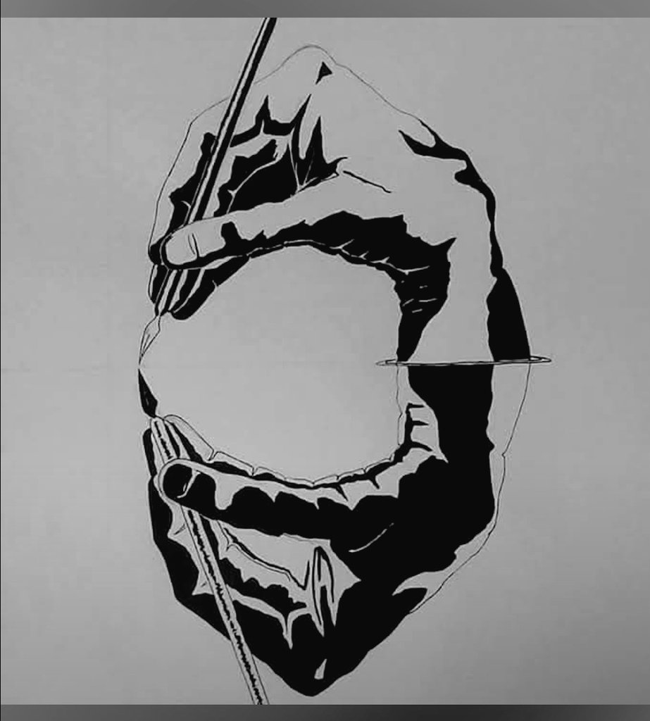 Tinta China sobre papel.
Obra propia.