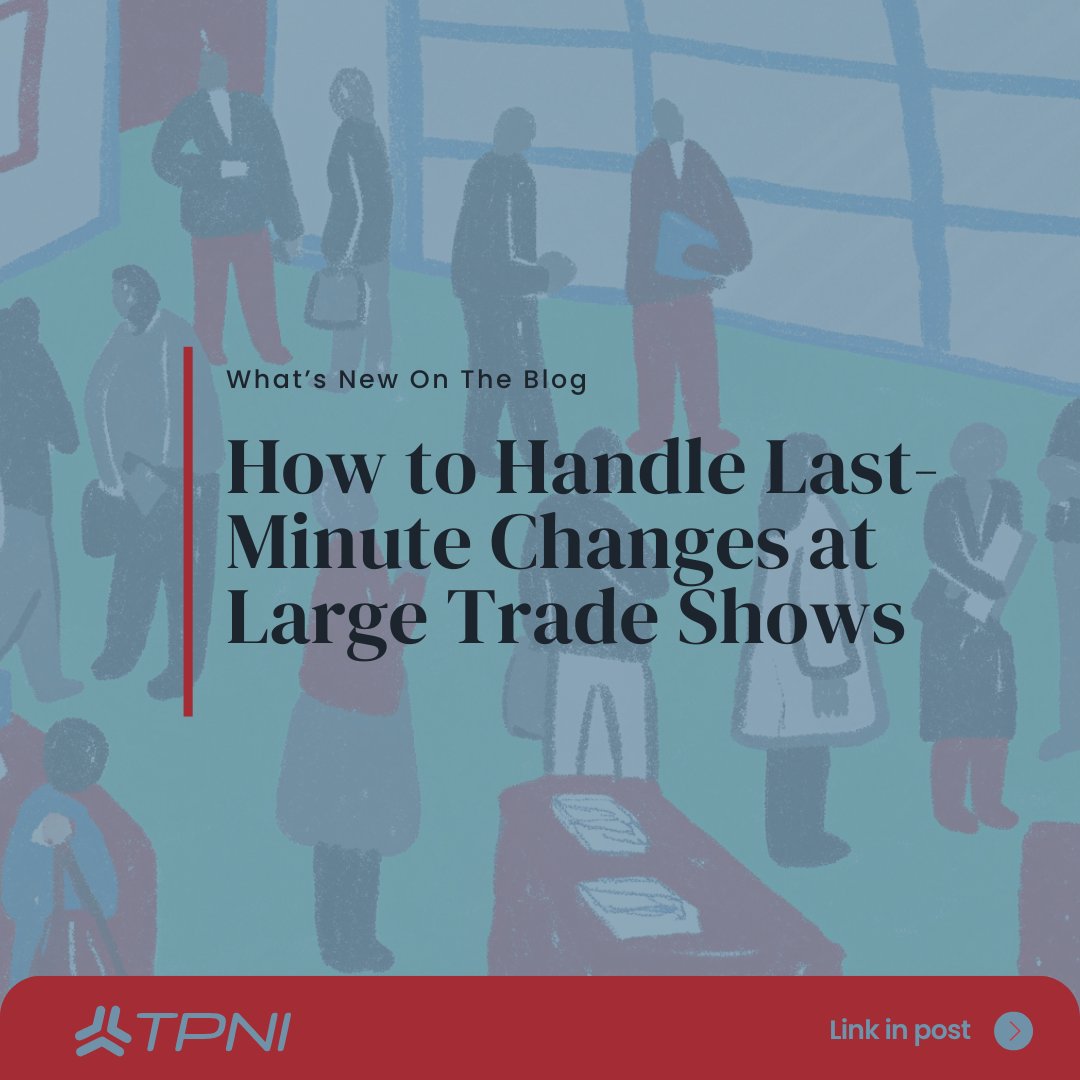ThePulse's tweet image. Trade shows are dynamic by nature, and even the most meticulously planned event can face unexpected changes.

Read more here: tpni.com/how-to-handle-…