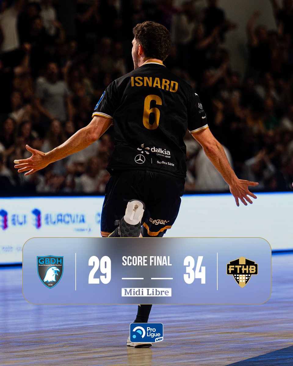S C O R E    F I N A L

Une seconde période tout en maîtrise qui permet aux #NoirEtOr de l'emporter et de clôturer cette saison régulière sur une belle victoire à l'extérieur!

Le score du match vous est présenté par Midi Libre

#PassionNoirEtOr⚫️🟡
#J30 #BESFRO