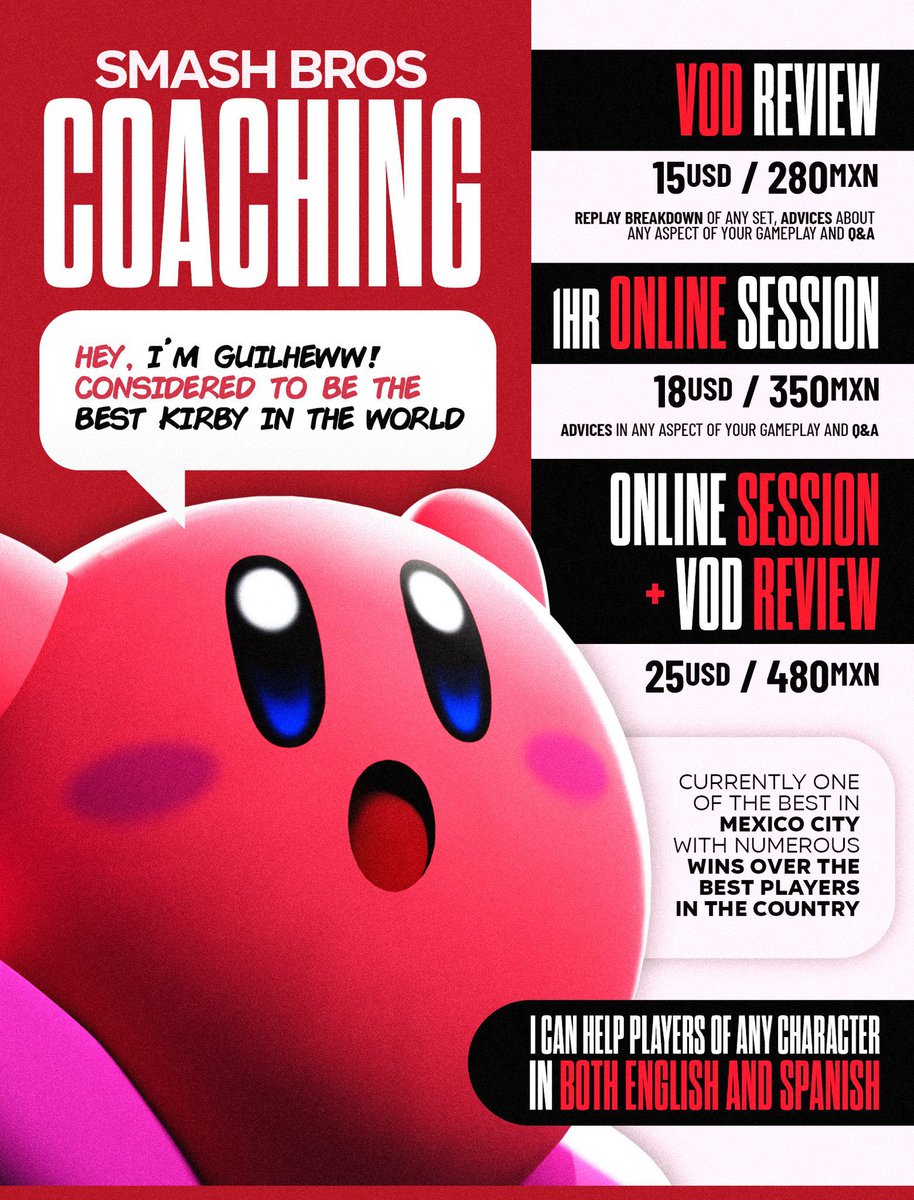 Now that the semester is over and I got more free time I will start doing coaching again!

I'll probably only be giving coaching for a limited amount of time again sooo if you're interested or have any doubts feel free to DM!! :)