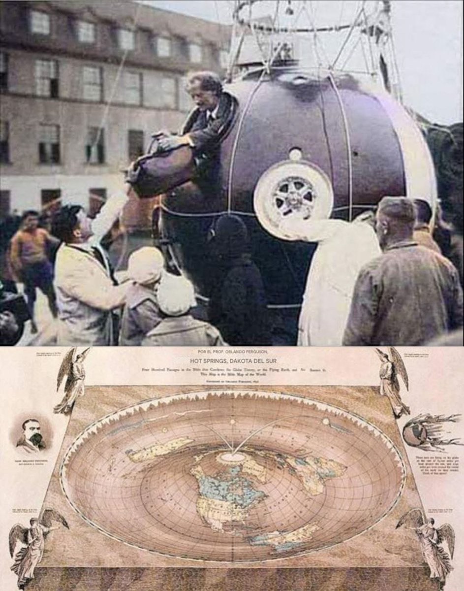 In 1931, Auguste Piccard ascended to 15,780 meters in a balloon and described the Earth as appearing like 'a flat disc with the edges turned up.' This was long before NASA was even created