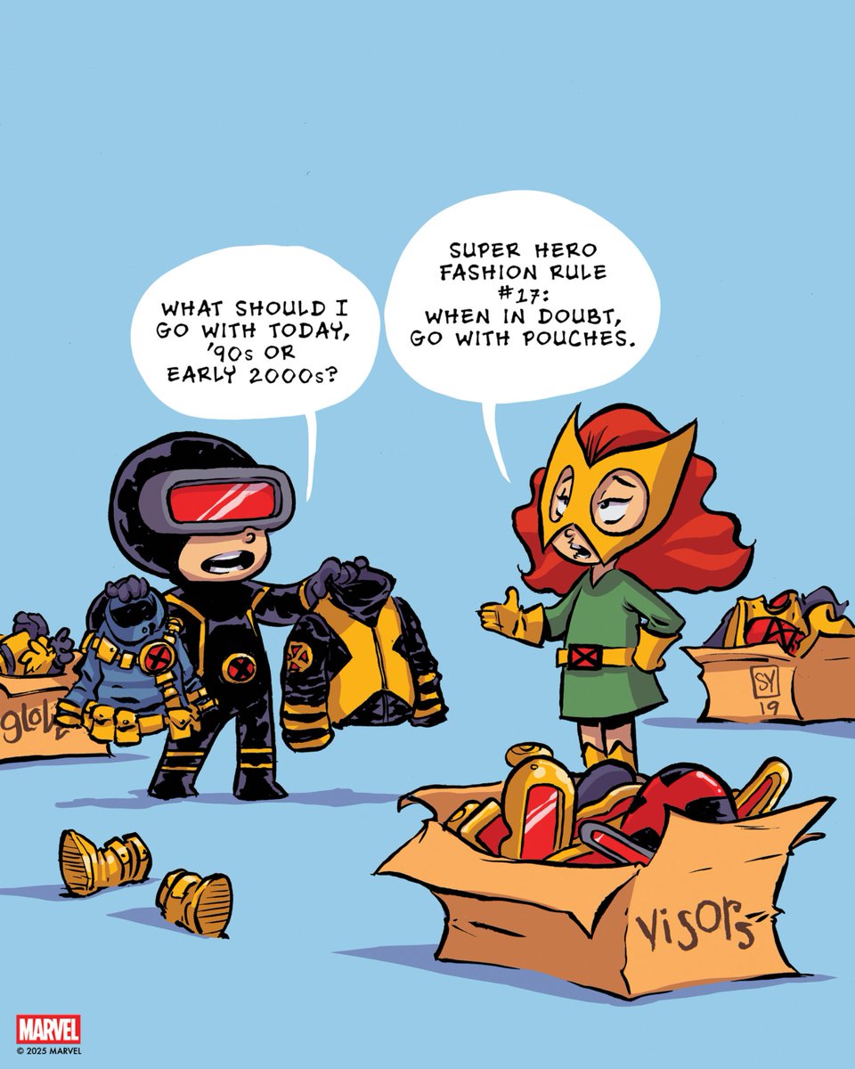 Super Hero fashion 101: pouches or perish

🎨: Skottie Young