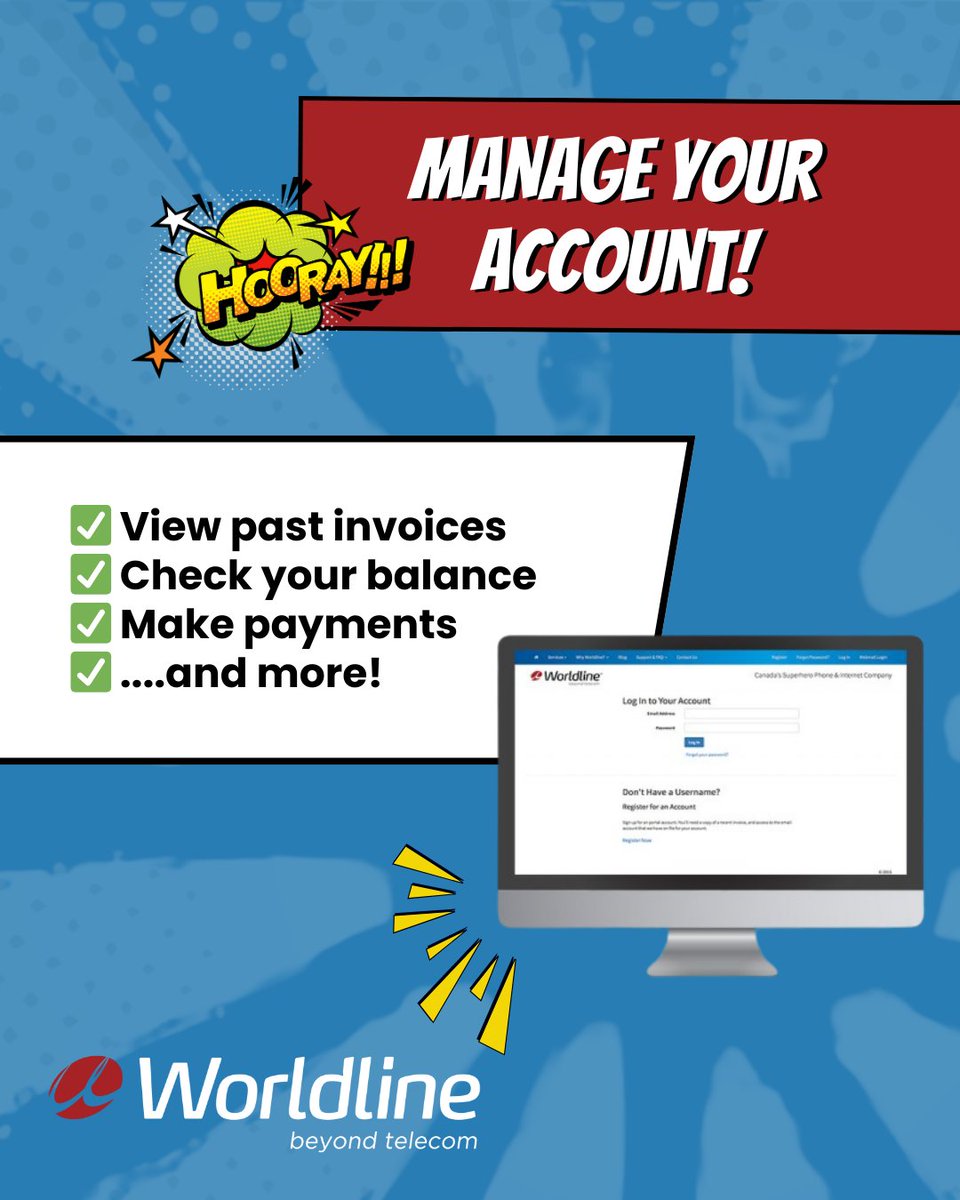WorldlineCanada's tweet image. Did you know you can manage your Worldline account all by yourself?
With Worldline’s Online Billing Portal, everything you need is right at your fingertips!

🔗 Log in today at worldline.ca/myaccount/login

#worldline #online