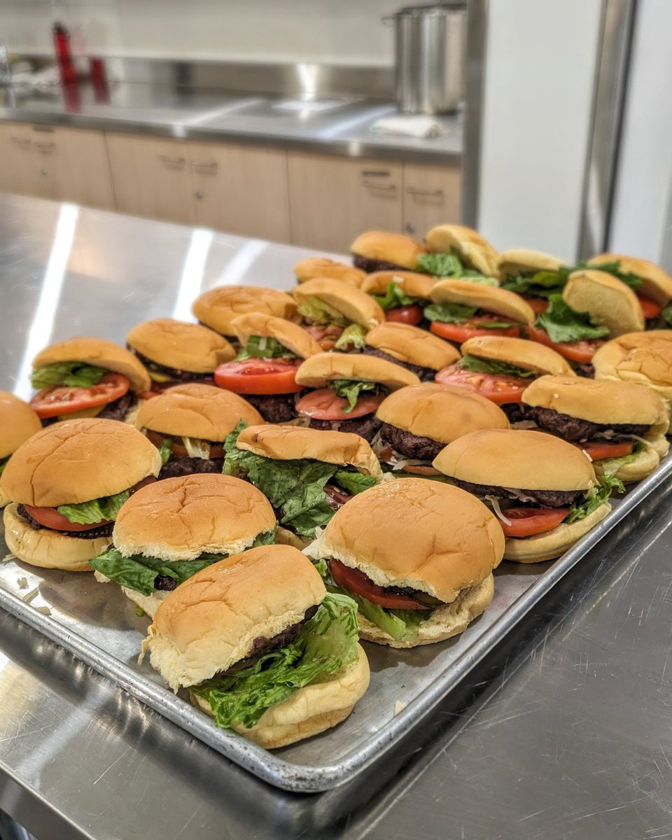 TheStopCFC's tweet image. Nothing says summer like burgers and fries, and this week, our kitchen pulled out all the stops for the 1884 Drop-in lunch! 🍔🍟☀️ Word spread fast (maybe it was the pickles 👀) and it’s safe to say… it was kind of a big dill. Wishing everyone a great weekend! #AlmostSummer