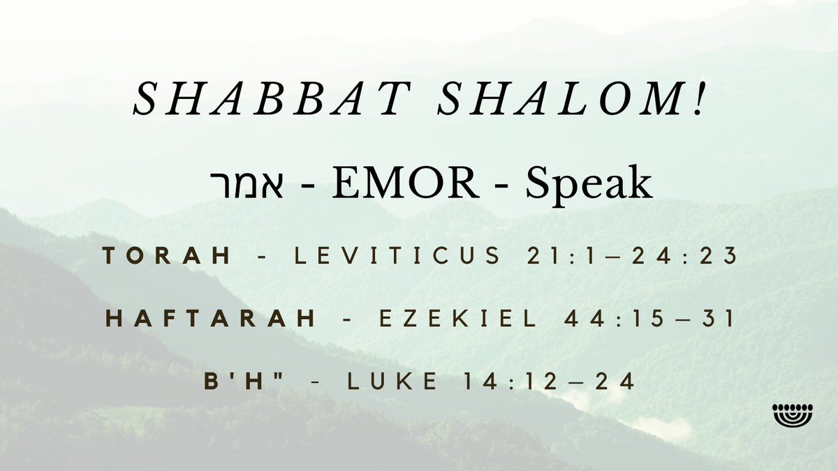 ChosenPeopleUSA's tweet photo. Shabbat Shalom!
#ChosenPeople #ShabbatShalom #Shabbat #Torah #Messianic #Emor https://t.co/R1Hv4WLEfd