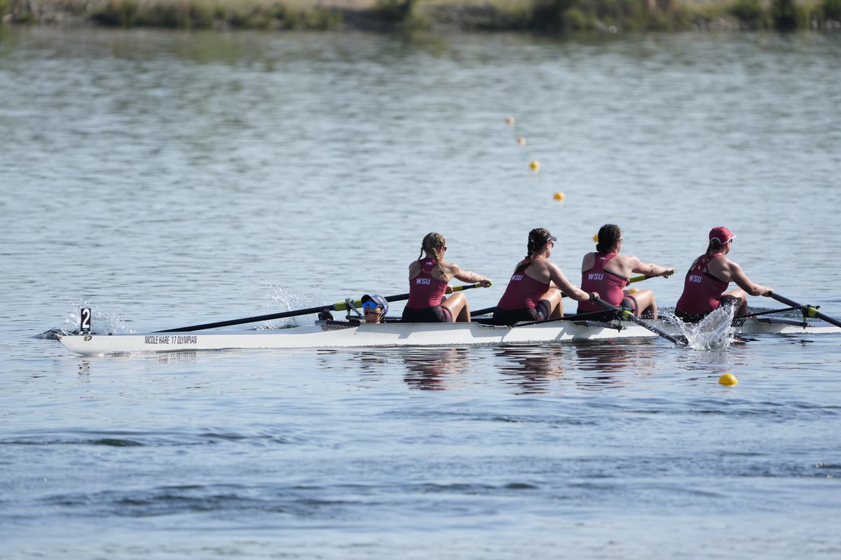 WSUCougarRowing's tweet image. Rowing won both the 2V4 and 2V8 in the opening day of the WCC Championships this morning!
The team also placed second in the 1V8 and third in the 1V4 in a stellar day on the water!
📰 | wsucougars.com/news/2025/5/16…
#GoCougs