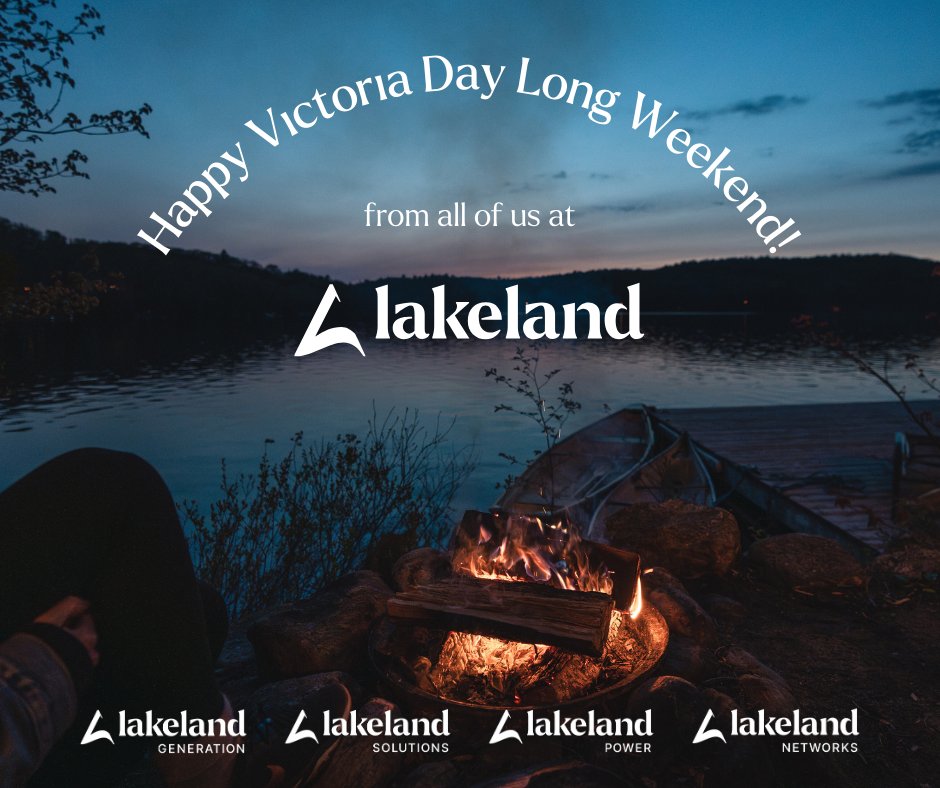 ProjectSpeedier's tweet image. All of us at Lakeland wish you a safe and fantastic long weekend! 
#FamilyTime #Muskoka #CottageCountry