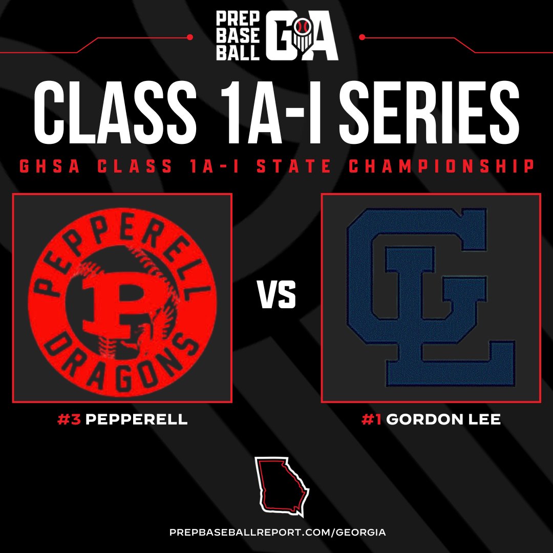 🏆 𝟐𝟎𝟐𝟓 𝐆𝐇𝐒𝐀 𝐒𝐭𝐚𝐭𝐞 𝐂𝐡𝐚𝐦𝐩𝐢𝐨𝐧𝐬𝐡𝐢𝐩 🏆
𝑪𝒍𝒂𝒔𝒔 1️⃣𝑨-𝑰

The stage is set.

<a href="/GLBasebal/">Gordon Lee Baseball</a> 🆚<a href="/Pepperell_BSB/">Pepperell Baseball</a>

Monday, May 19th. 5:00 PM @ AdventHealth Stadium (Rome Emperors)