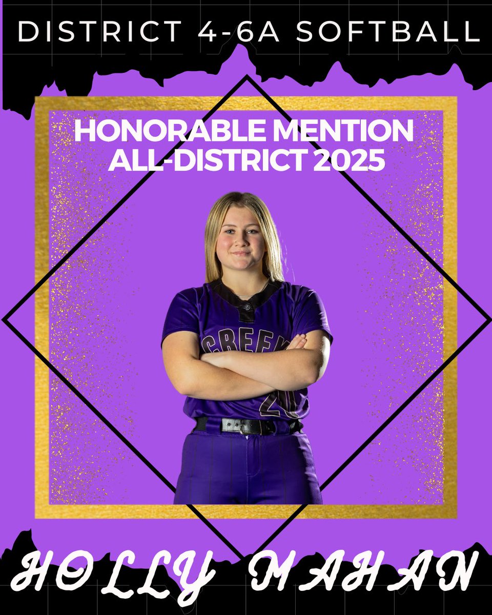 TimberCreekSB's tweet image. Congratulations to SR Holly Mahan,
SR Katelyn Pegram, and SO Ella Salazar on District 4-6A Honorable Mention!
#TCOD