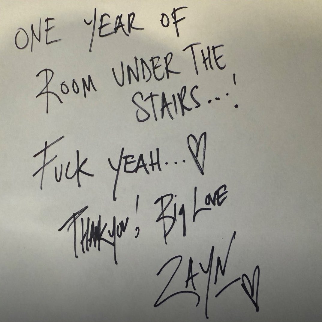 Happy one year of Room Under The Stairs to y’all 🥹💙