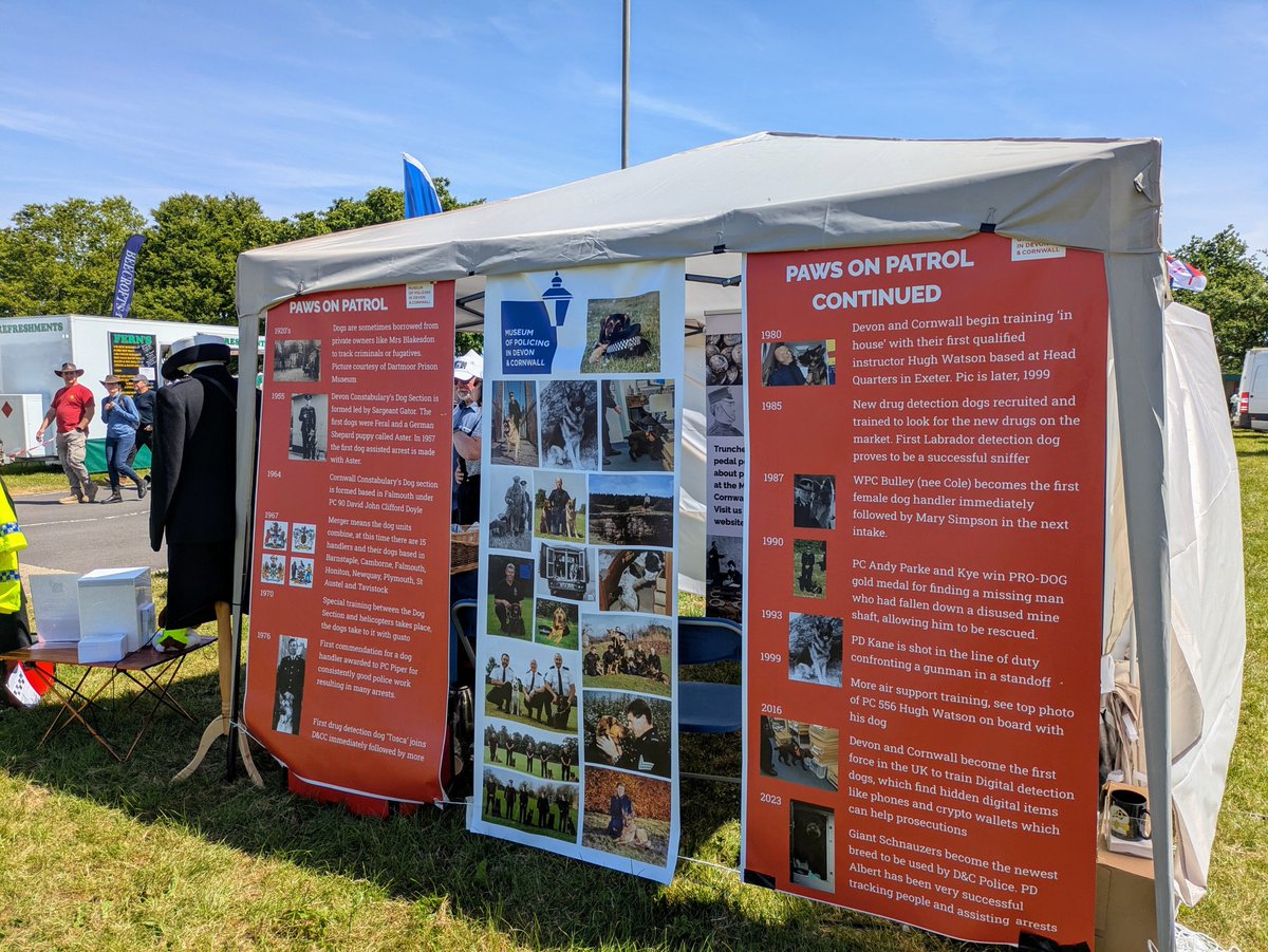 dcpolmuseum's tweet photo. A warm couple of days at Devon County Show. Lots of visitors to the stand, great chats and stories galore.
#devoncountyshow https://t.co/Z4CZJWOvv1