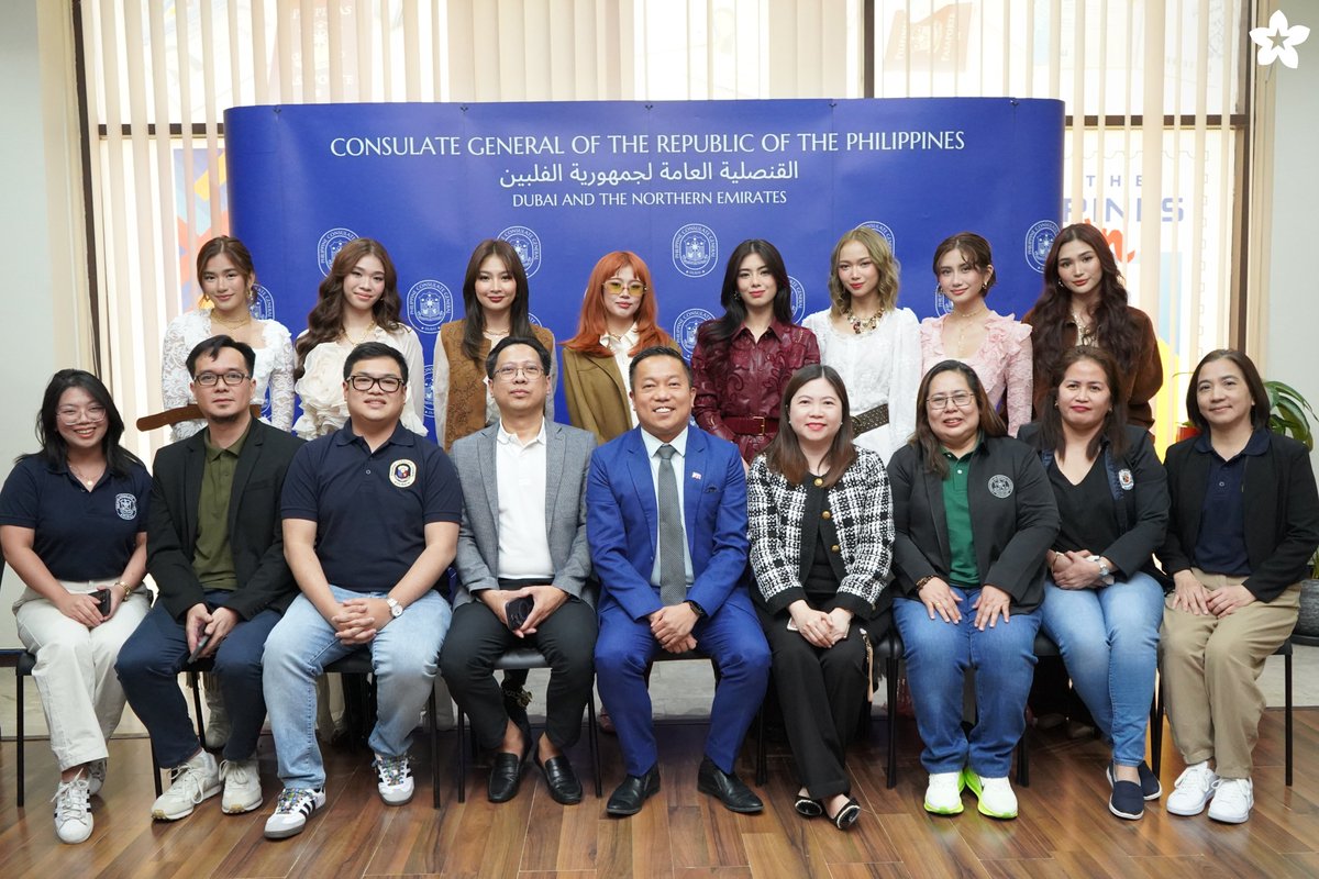 It's an honor to be welcomed by the Philippine Consulate General in Dubai, H.E. Marford M. Angeles, and his team.🇦🇪😍

Thank you for the warm hospitality and for awarding us with the Certificate of Commendation.🏆

Proud to represent the Filipino spirit globally!💗🇵🇭
#BINI