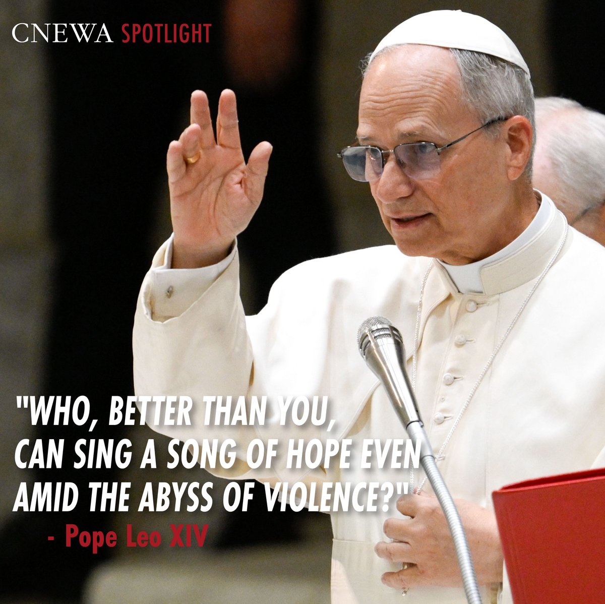 CNEWA's tweet image. CNEWA Spotlight: At the Jubilee of the Eastern Churches, Pope Leo XIV called for peace, unity &amp;amp; the preservation of Eastern Catholic traditions. These communities, from war-torn regions to the diaspora, are a beacon of hope. 🕊️

Read more: ow.ly/gmB650VU9g2