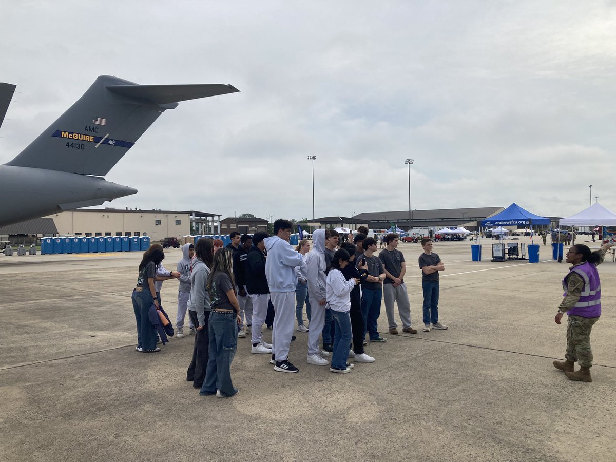 Most of the flying was canceled due to rain, but the cadets had a good time today at JBMDL Power in the Pines 2025.