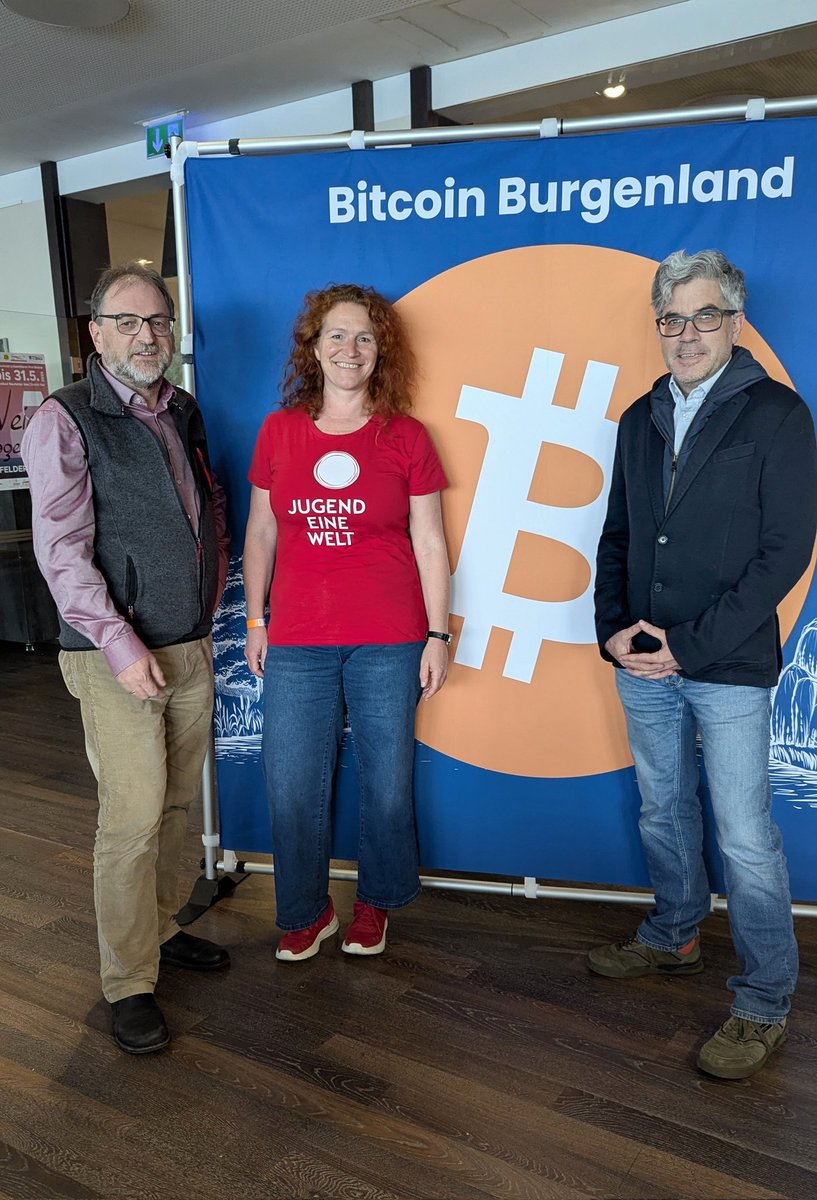 Heute Bitcoinkonferenz im Burgenlad
Toller Event! Danke #MatthiasReder und Team fur die Organisation.

♥️ DANKE, dass wir von Jugend Eine Welt 🌍 bitcoinspenden.at vorstellen durften!