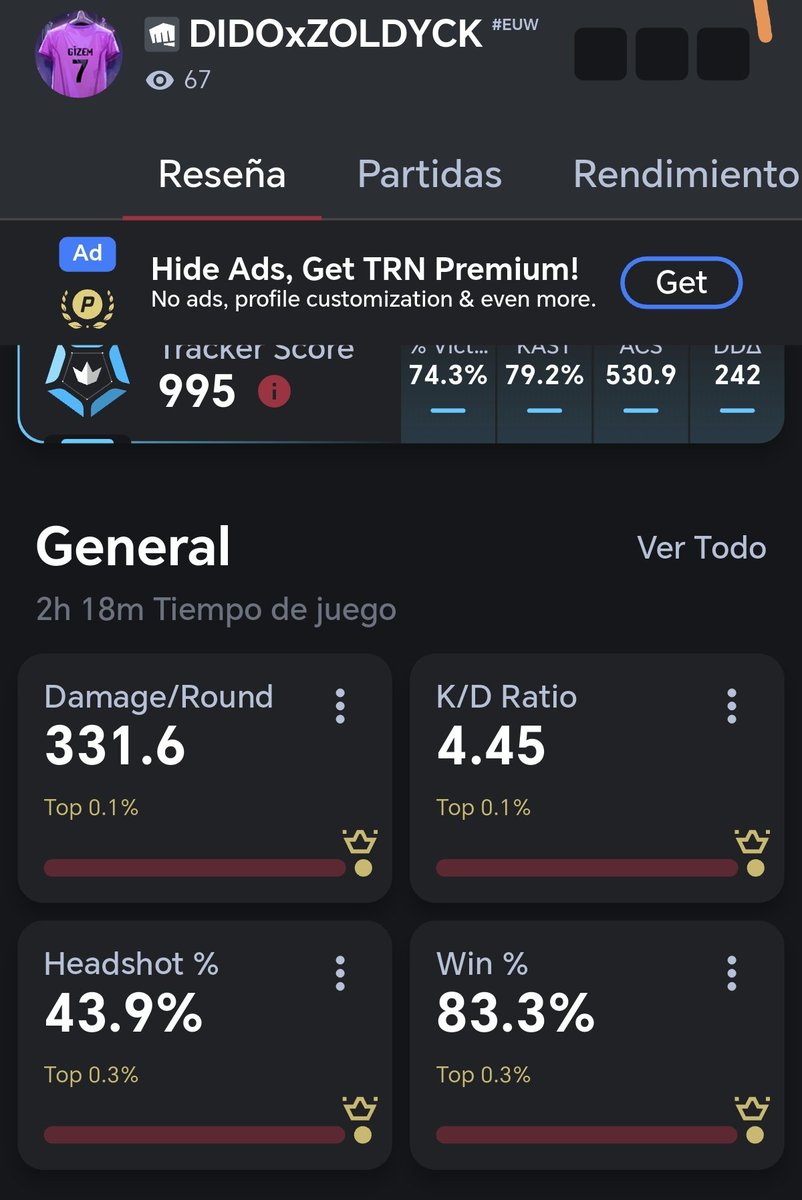 DonMosk666's tweet photo. @VALORANTes @RiotSupport  ya me joderia... Reconoce que lleva cheats,Su equipo lo sabe,Lo reportamos toda la partida y aun así ahí sigue. Haber si haceis algo.El juego está injugable. Soy un random,pero es triste q nos quejemos muchos y no hagais una mierda por arreglar las cosas https://t.co/gPmDAmajjA
