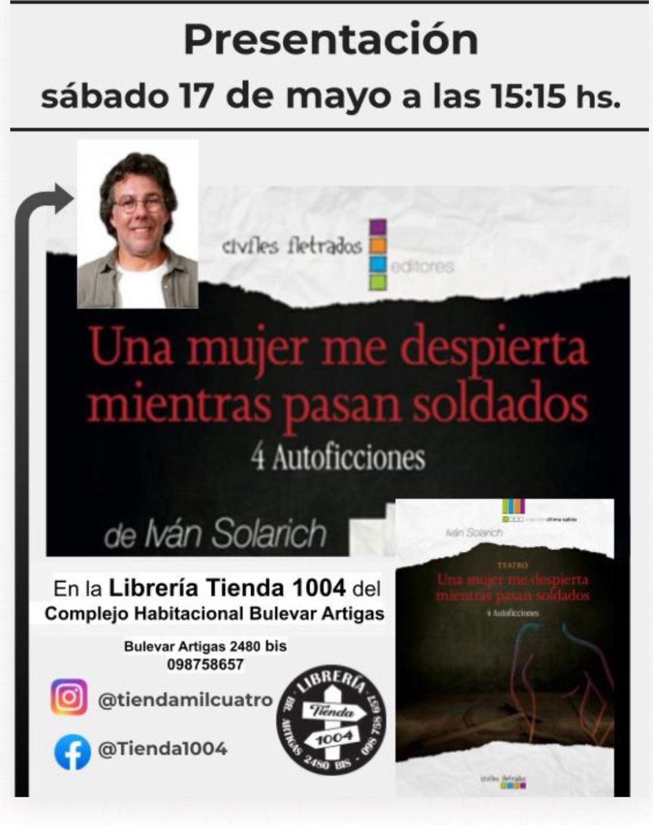 Excelente propuesta del amigo, Director teatral Iván Solarich