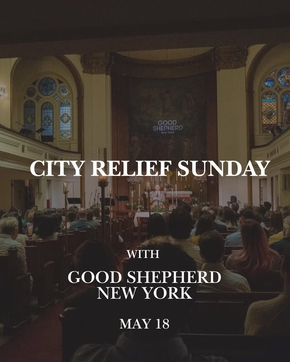 Dan Sadlier (@dansadlier) on Twitter photo Join me & some of our <a href="/CityRelief_/">City Relief</a> team as Good Shepherd New York hosts "City Relief Sunday"
Want to learn more about how to mobilize your church to care for our unhoused neighbors?
Learn more below
Sun at 9:30 & 11AM
155 E 22nd St, New York, NY 10010
cityrelief.org/church Join me & some of our <a href="/CityRelief_/">City Relief</a> team as Good Shepherd New York hosts "City Relief Sunday"
Want to learn more about how to mobilize your church to care for our unhoused neighbors?
Learn more below
Sun at 9:30 & 11AM
155 E 22nd St, New York, NY 10010
cityrelief.org/church
