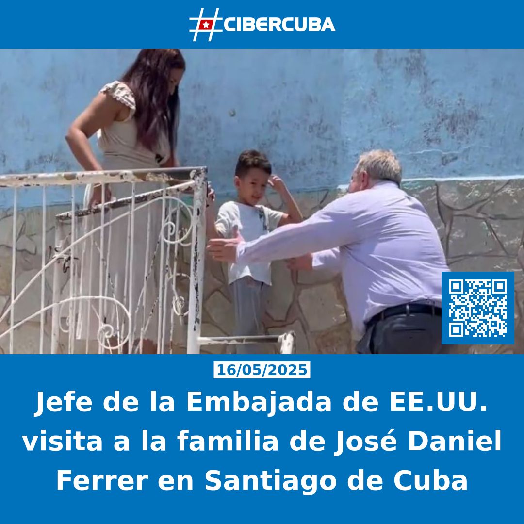 Jefe de la Embajada de EE.UU. visita a la familia de José Daniel Ferrer en Santiago de Cuba

Leer más: shrlnk.org/noticias/2025-…