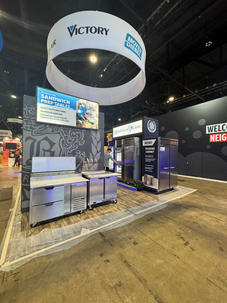 Setup is underway at the #2025RestaurantShow! Visit us at Booth 4804 during May 17 - 20. See you soon!
#beverageair #welbilt