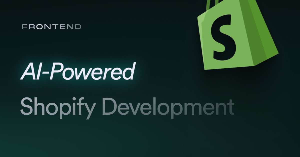 rami's tweet image. Excited to announce the launch my new startup Frontend.co! Frontend is an AI-powered eCommerce development platform. You can prompt to build landing pages and Shopify storefronts using AI