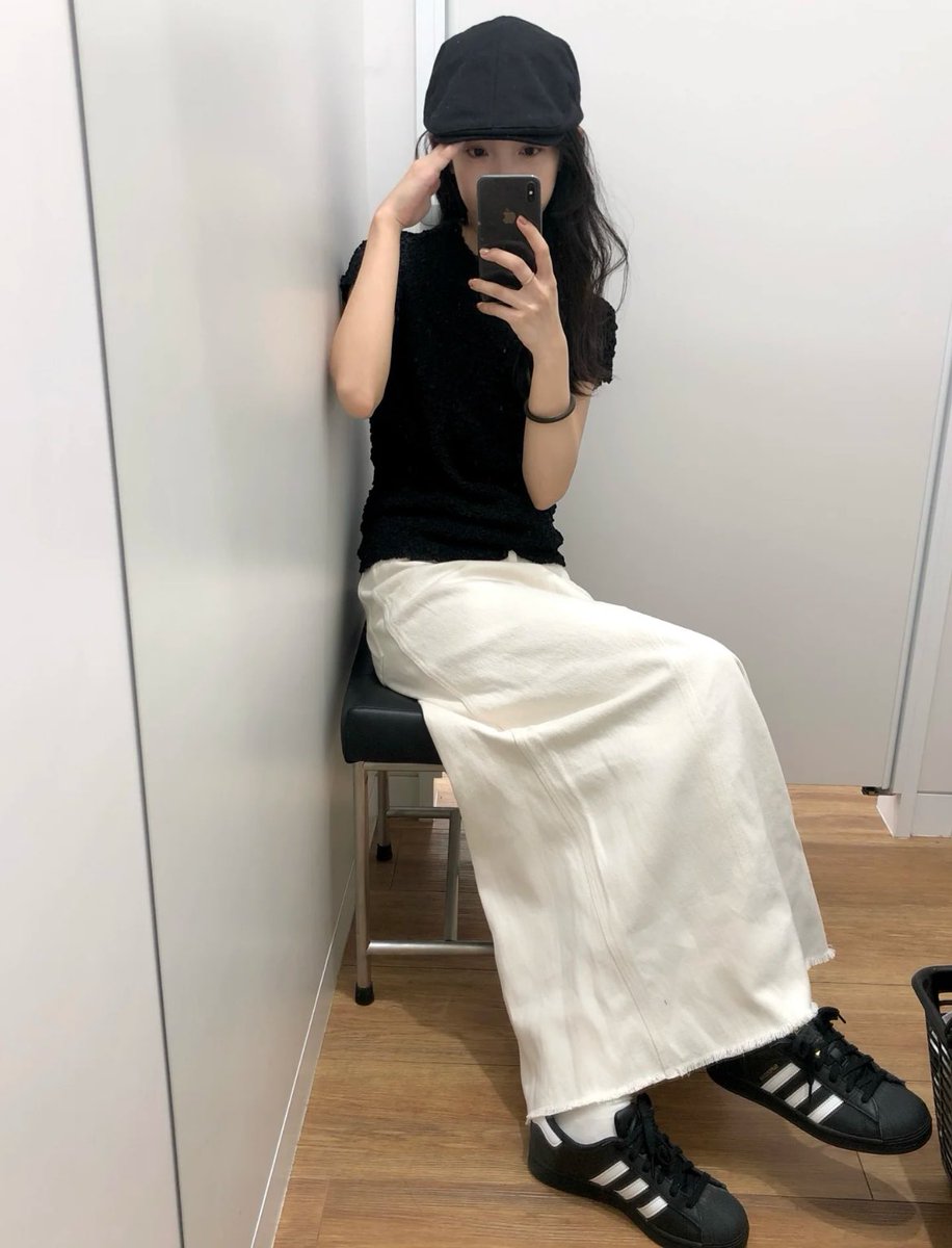 _sami3_2's tweet image. 롱스커트 #룩북