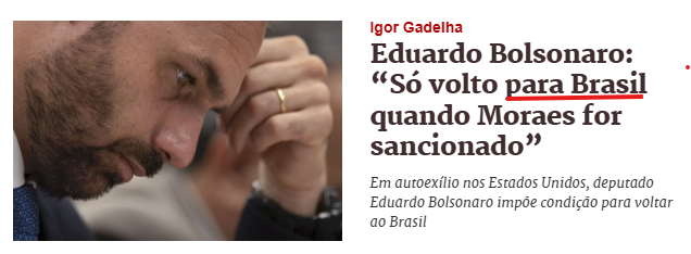 para brasil? já tá falando com sotaque? 😅
ou tiraram o artigo antes de brasil e não avisaram?
