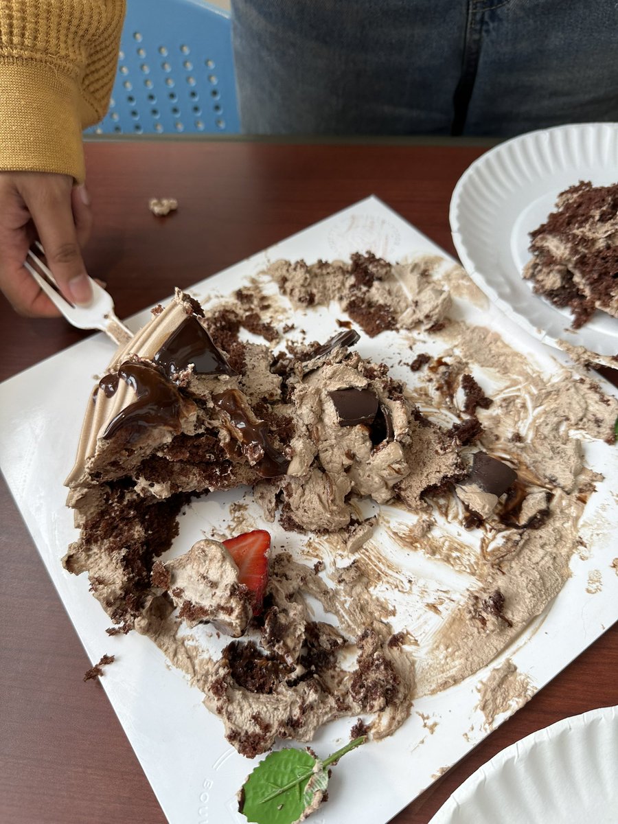 Happy birthday Bushra! We really need to work on your cake cutting skill. 😂