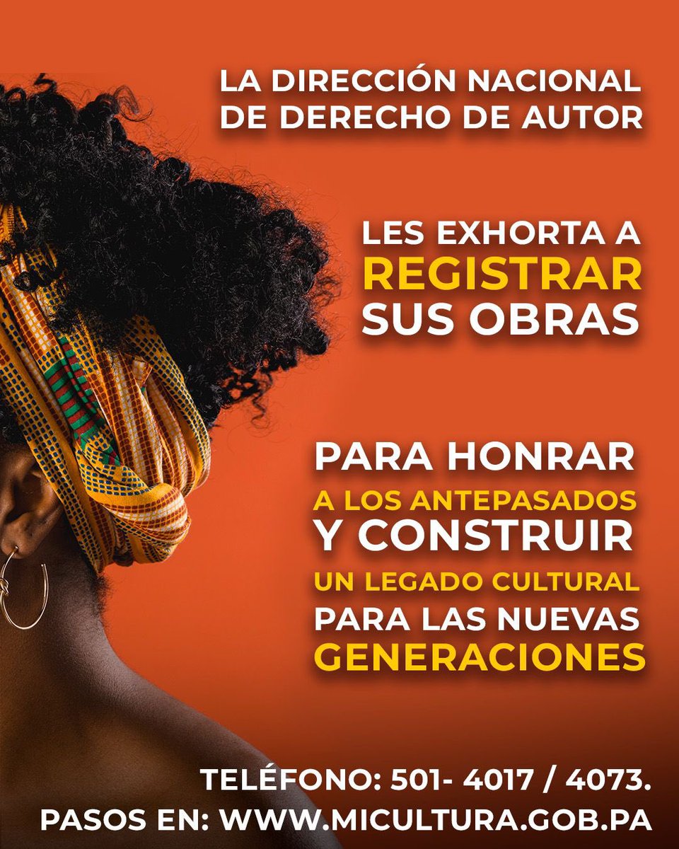 MiCulturaPma's tweet image. ¡Registra tus obras y deja huella en la historia! 🤝✨
En el Mes de la Etnia Negra, reconocemos los valiosos aportes culturales que han dado forma a nuestra identidad como nación.