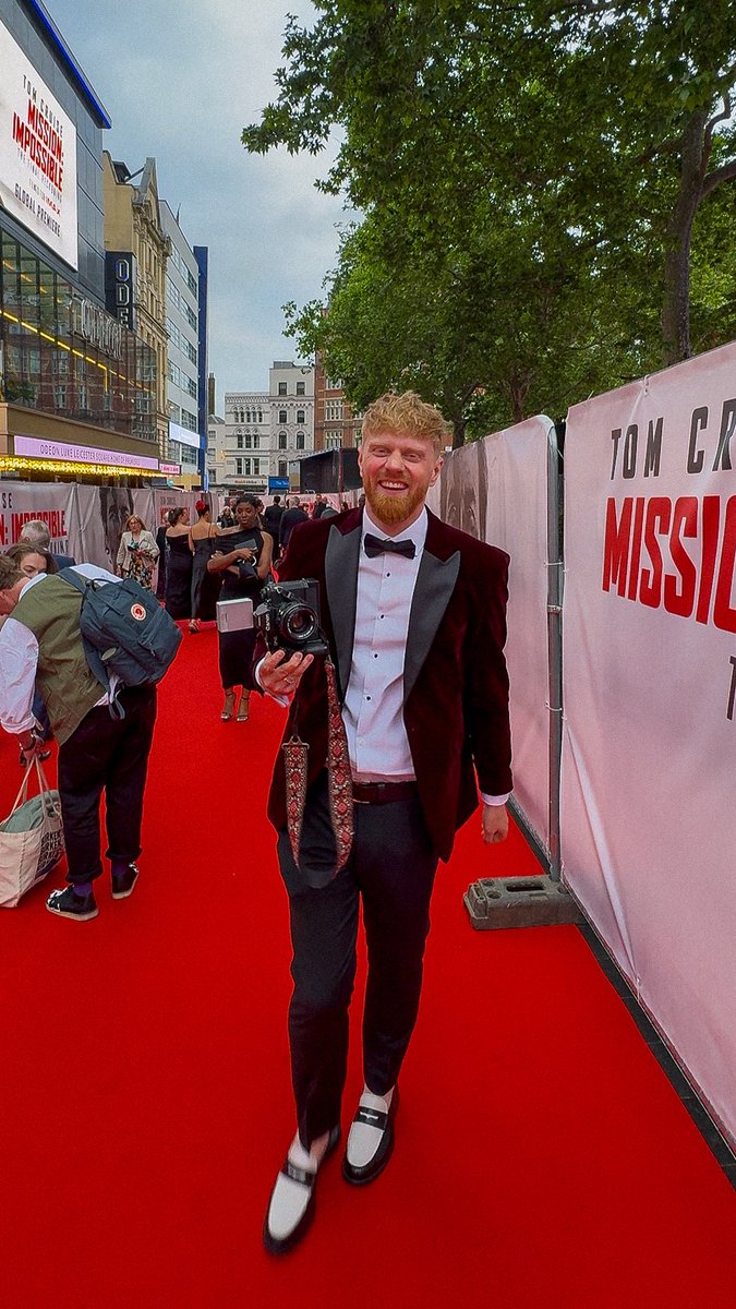 When you film photography too hard &amp; it gets you on the red carpet of a movie premiere 🤣