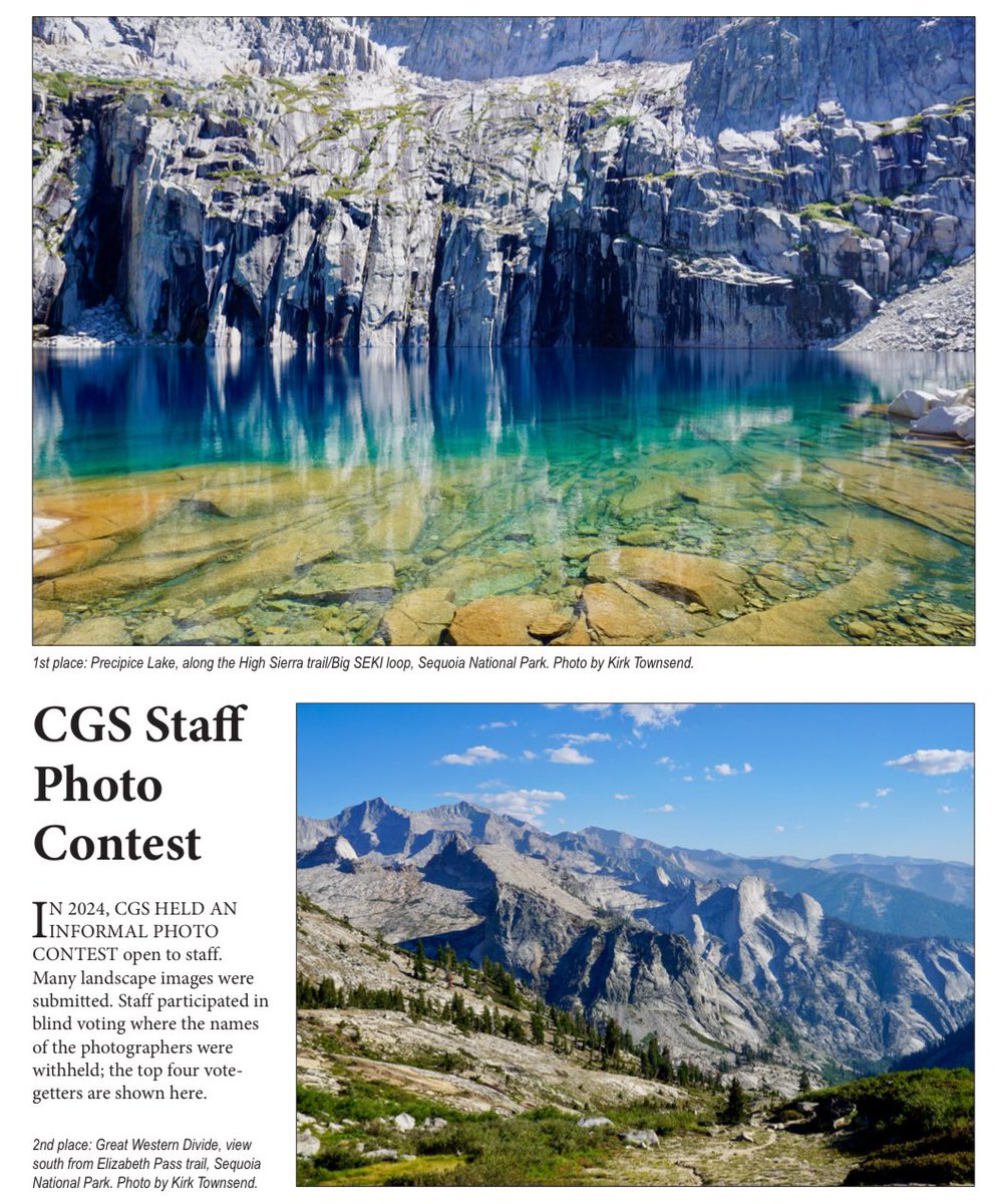 California is known world-wide for its spectacular scenery. Recently, CGS conducted a photo contest where staff submitted their most awe-inspiring images of the state. Check out the pictures in the article and let us know which one is your favorite! conservation.ca.gov/cgs/documents/…
