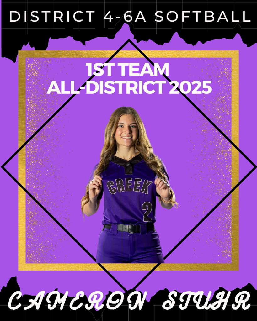 TimberCreekSB's tweet image. Congratulations to SR Cameron Stuhr, JR Brooklyn Wardell, and JR Isabel Miller on District 4-6A 1st Team!
#TCOD