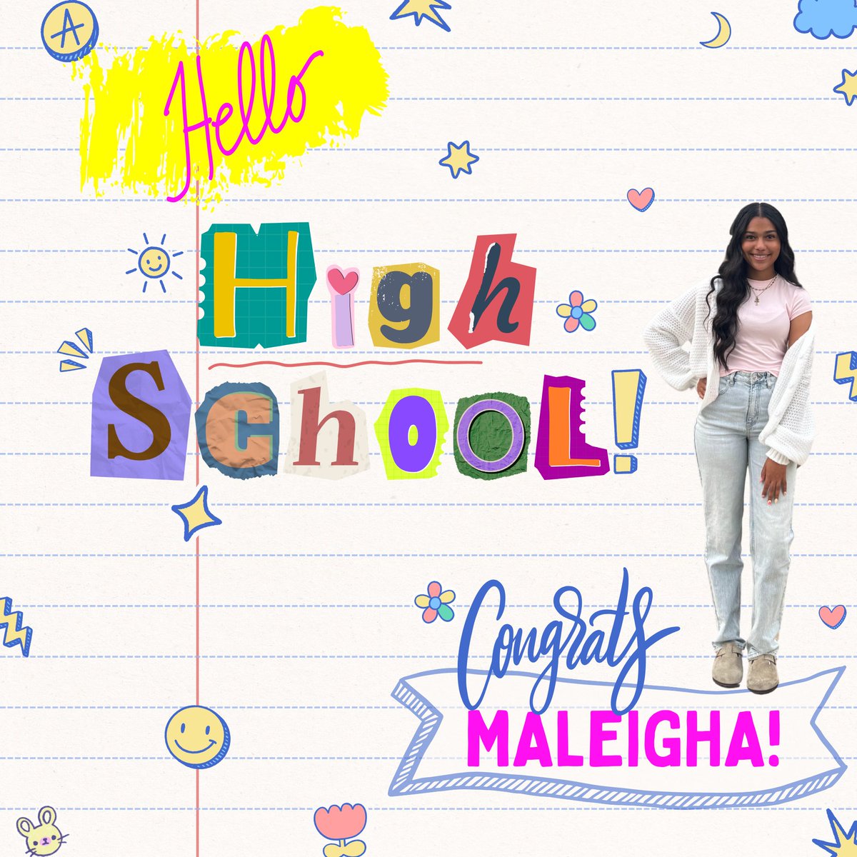 WELCOME TO HIGH SCHOOL!! Congrats on your 8th grade promotion!!!