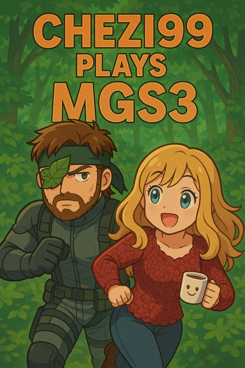 Back streaming tomorrow on YouTube and Twitch! 🎉 Will be carrying on MGS3!
