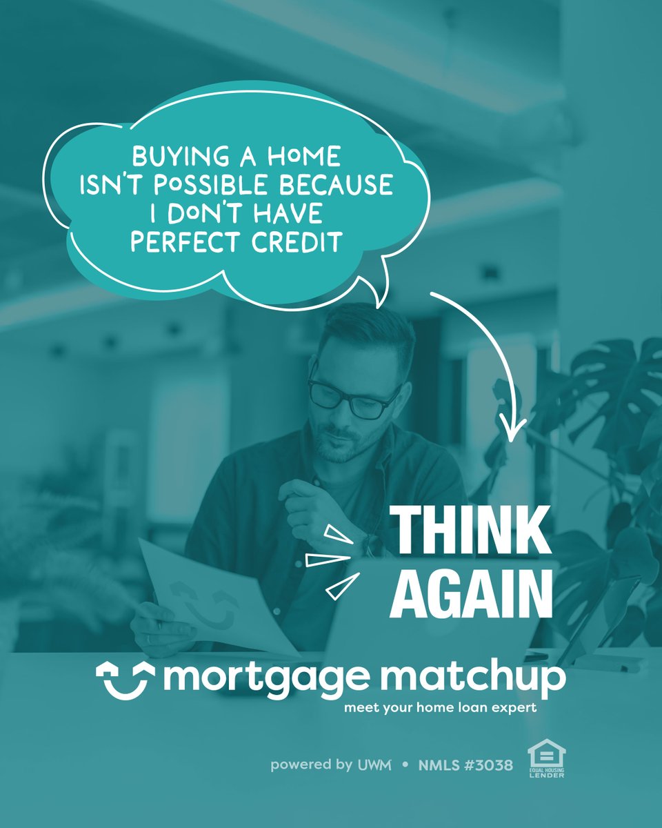 So you don’t have a stellar credit score? No worries — you could still qualify for a home loan! Find a local home loan expert at MortgageMatchup.com.