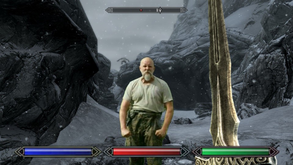 SkyrimResident's tweet image. Playing Skyrim again...
