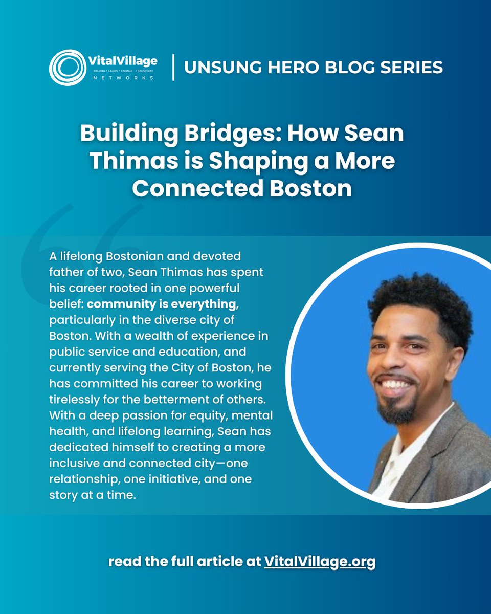 Congratulations to Sean Thimas, recipient of the 2024 Vital Village Networks Unsung Hero Award for Outstanding Leadership! Sean has been recognized for his powerful advocacy and unwavering service to children and communities. Read more in our blog: cutt.ly/UnsungHeroSean…