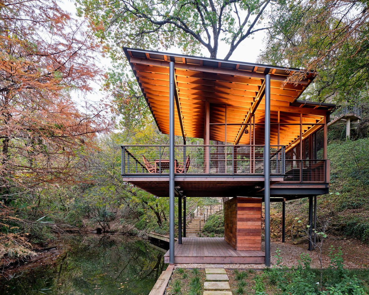 annefromaustin's tweet image. Next-level Austin amenity: this elevated birdwatching pavilion.

#austinarchitecture #atxdesign #austinluxuryhomes #sellingaustin #atxrealtor