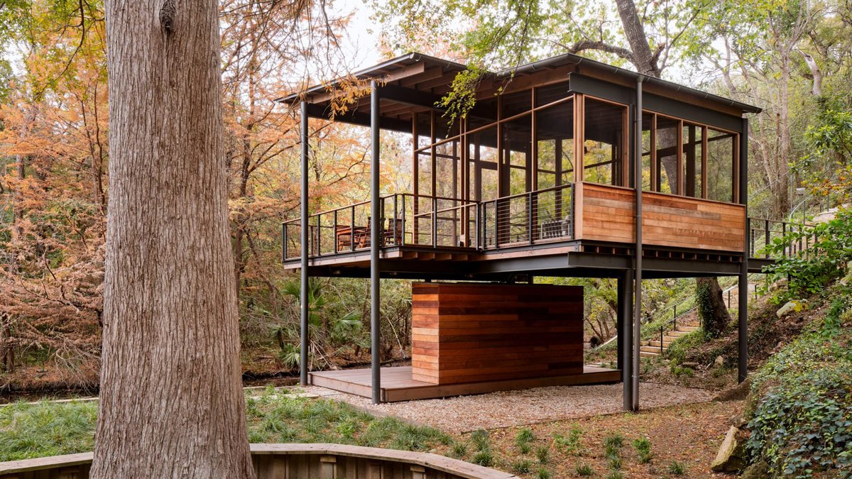 annefromaustin's tweet image. Next-level Austin amenity: this elevated birdwatching pavilion.

#austinarchitecture #atxdesign #austinluxuryhomes #sellingaustin #atxrealtor