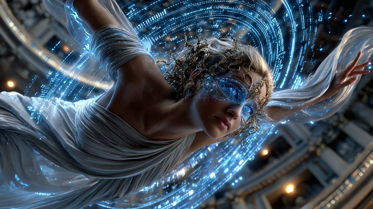 Synth_Cyborg's tweet photo. She doesn’t dance to music—she dances to data.
#DigitalMuse #QuantumGrace #CodeBallet #AIart https://t.co/pSOZszqaeM