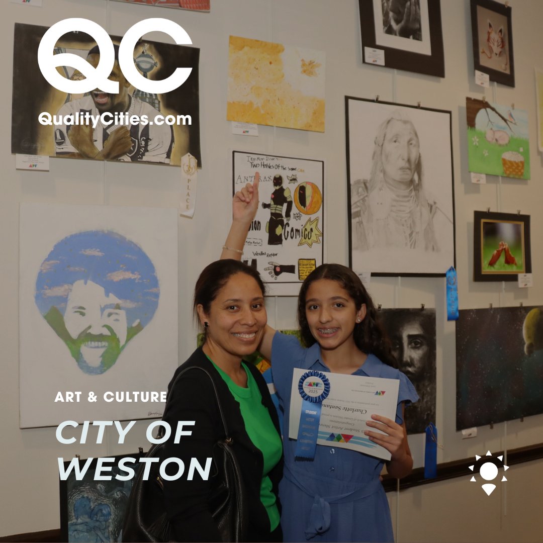 🎨 <a href="/CityofWeston/">City of Weston</a> shines a spotlight on its young artists! The 2025 Student Artist Showcase Awards Reception celebrated the creativity of local students with artwork displayed at the Weston Branch Library. 🏅 Read the full story on QualityCities.com: bit.ly/4jTuu3n
