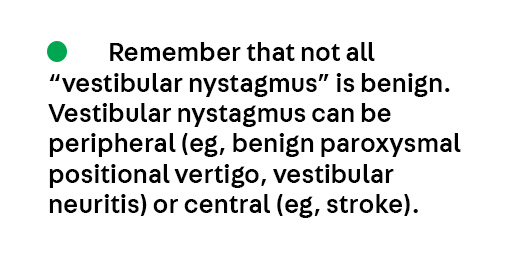 Key Point 1 from the article Nystagmus and Saccadic Intrusions by Dr. Daniel Gold, from the April #Neuroophthalmology issue, which is available to subscribers at hubs.la/Q03kdZ8m0
#Neurology #NeuroTwitter #MedEd